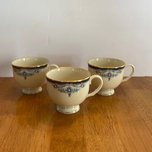 Set of 3 Lenox Columbia tea cups